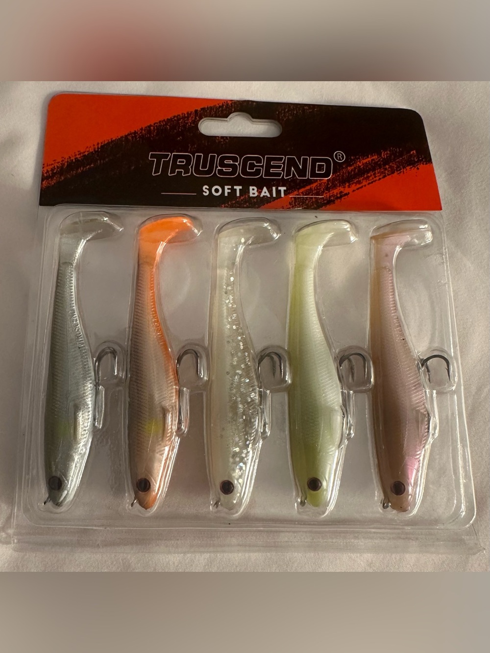 Truscend Soft Bait Fishing Lures - Multi-Color Pack Pre-Rugged BRAND NEW